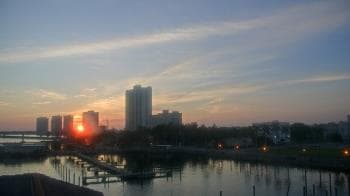 Weather camera view of River District.