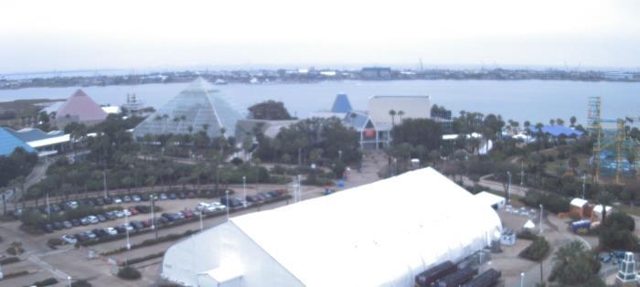 Weather camera view of Moody Gardens Inc..