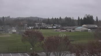 Weather camera view of Granite Falls High School.