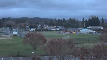 Weather camera view of Granite Falls High School.