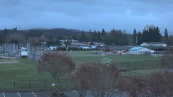 Weather camera view of Granite Falls High School.