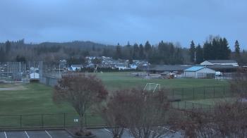 Weather camera view of Granite Falls High School.