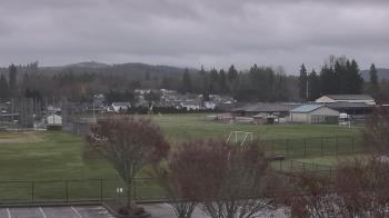 Weather camera view of Granite Falls High School.
