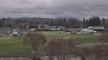 Weather camera view of Granite Falls High School.