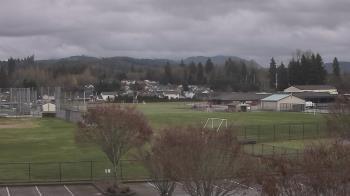 Weather camera view of Granite Falls High School.