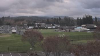 Weather camera view of Granite Falls High School.