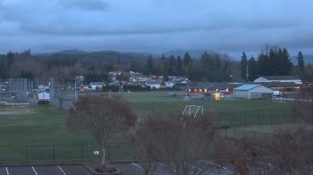 Weather camera view of Granite Falls High School.