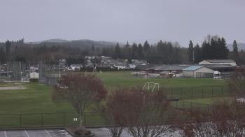 Weather camera view of Granite Falls High School.