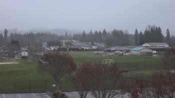 Weather camera view of Granite Falls High School.