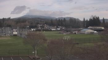 Weather camera view of Granite Falls High School.
