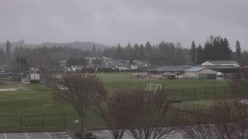 Weather camera view of Granite Falls High School.