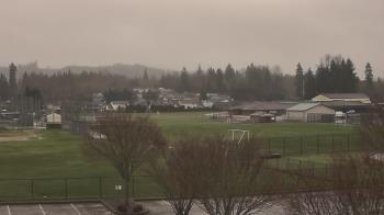 Weather camera view of Granite Falls High School.