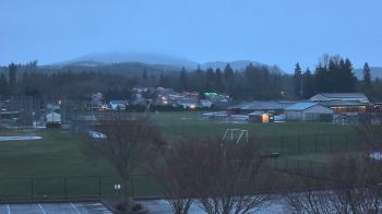 Weather camera view of Granite Falls High School.