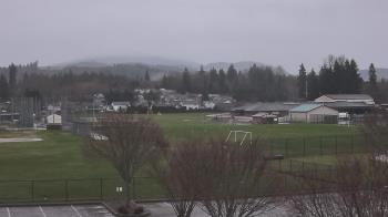 Weather camera view of Granite Falls High School.