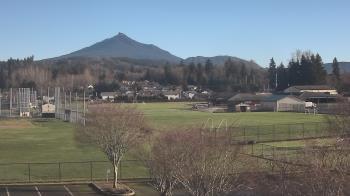 Weather camera view of Granite Falls High School.