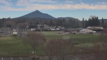 Weather camera view of Granite Falls High School.