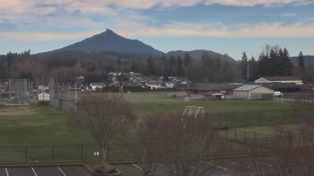 Weather camera view of Granite Falls High School.