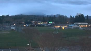Weather camera view of Granite Falls High School.
