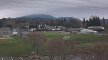 Weather camera view of Granite Falls High School.