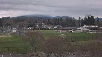 Weather camera view of Granite Falls High School.