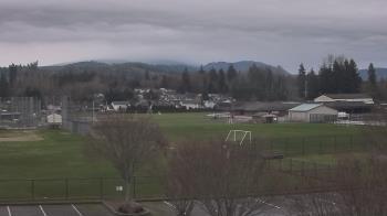 Weather camera view of Granite Falls High School.