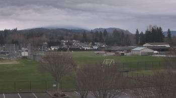 Weather camera view of Granite Falls High School.
