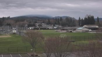 Weather camera view of Granite Falls High School.