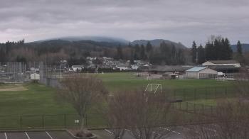 Weather camera view of Granite Falls High School.