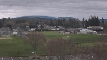 Weather camera view of Granite Falls High School.