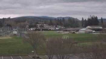 Weather camera view of Granite Falls High School.