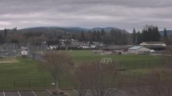 Weather camera view of Granite Falls High School.