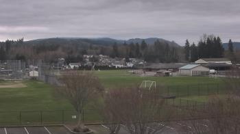 Weather camera view of Granite Falls High School.