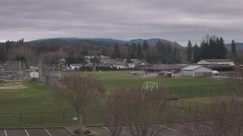 Weather camera view of Granite Falls High School.