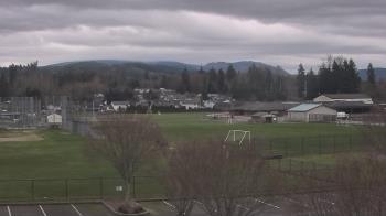 Weather camera view of Granite Falls High School.