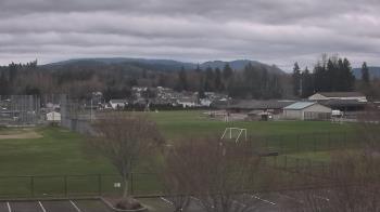Weather camera view of Granite Falls High School.