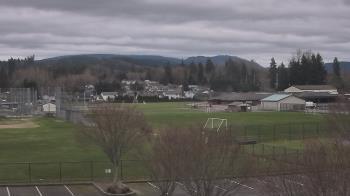 Weather camera view of Granite Falls High School.