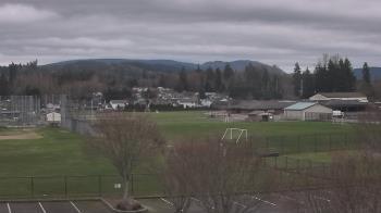 Weather camera view of Granite Falls High School.