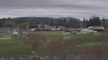Weather camera view of Granite Falls High School.