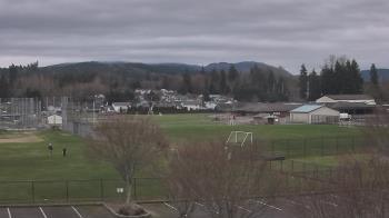Weather camera view of Granite Falls High School.