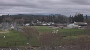 Weather camera view of Granite Falls High School.