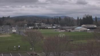 Weather camera view of Granite Falls High School.