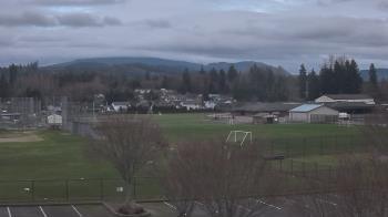 Weather camera view of Granite Falls High School.
