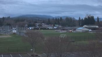 Weather camera view of Granite Falls High School.