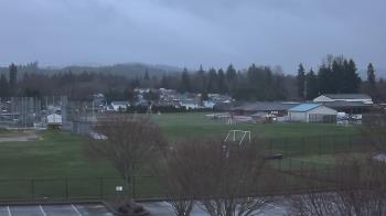Weather camera view of Granite Falls High School.