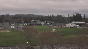 Weather camera view of Granite Falls High School.