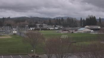 Weather camera view of Granite Falls High School.