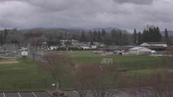 Weather camera view of Granite Falls High School.