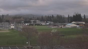 Weather camera view of Granite Falls High School.