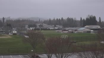 Weather camera view of Granite Falls High School.