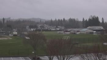 Weather camera view of Granite Falls High School.